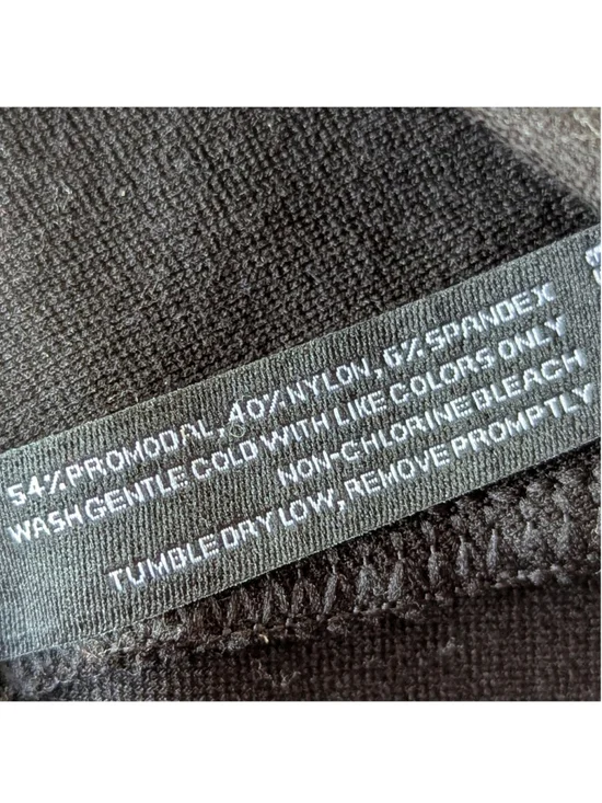 American Giant Ponte Slim Work Pant Black Pull On Size 16 - Picture 8 of 13